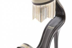 Versace Fringe Stiletto Sandals