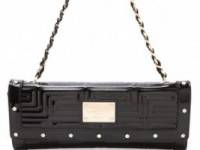 Versace Patent Quilted Shoulder Bag