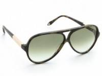 Victoria Beckham Keyhole Aviator Sunglasses