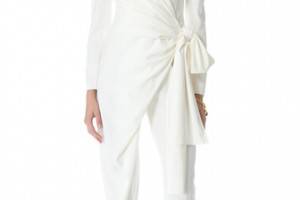 VIKTOR & ROLF Long Sleeve Bow Jumpsuit