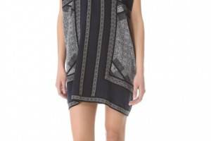 Vince Border Print Tunic Dress