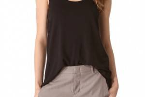 Vince Drape Hem Tank