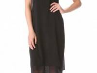 Vince Mixed Media Double Layer Dress