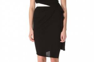 Vionnet Crepe Contrast Dress