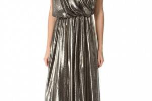 Vionnet Long Dress with V Neck