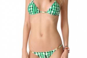 Vix Swimwear Guarani Green Triangle Bikini Top