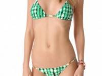 Vix Swimwear Guarani Green Triangle Bikini Top