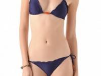 Vix Swimwear Solid Navy Triangle Bikini Top