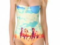 We Are Handsome Mustang Panel One Piece Swimsuit