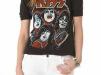 WGACA Vintage Kiss Faces Concert Vintage Tee