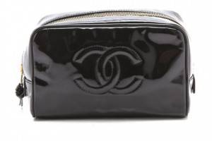 WGACA Vintage Vintage Chanel Patent Cosmetic Bag