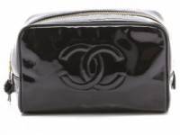 WGACA Vintage Vintage Chanel Patent Cosmetic Bag