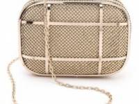 Whiting &amp; Davis Cage Minaudiere Clutch