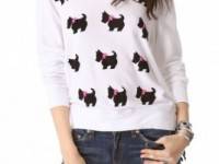 Wildfox Black Doggie Beach Sweatshirt