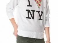 Wildfox N.Y. Slice Destroyed Sweatshirt