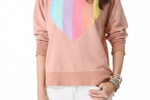 Wildfox Prism Heart Sweater