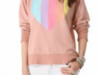 Wildfox Prism Heart Sweater