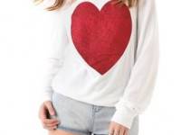 Wildfox Sparkle Heart Baggy Beach Top