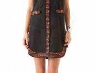 Willow Shift Dress with Tweed Trim