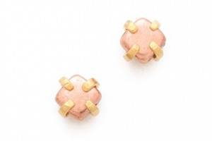 Wouters & Hendrix Copper Dot Stud Earrings