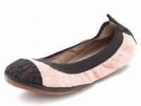 Yosi Samra Lace Cap Toe Ballet Flats