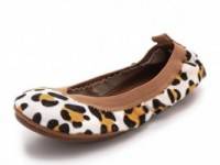 Yosi Samra Leopard Print Ballet Flats