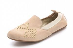 Yosi Samra Suede Driver Flats