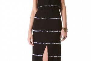 Young Fabulous & Broke Garnet Striped Maxi Dress