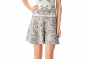 Zac Posen Jacquard Full Skirt Dress