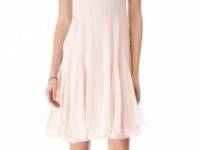 Zac Posen Silk Dress with Ruffle Sleeves