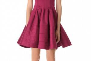 Zac Posen Stretch Sateen Dress