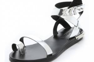 Zadig & Voltaire Pert Metallic Sandals