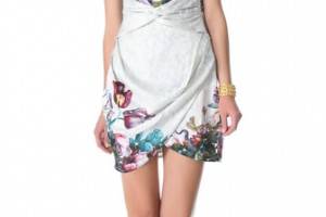 Zimmermann Dazed Botanical Twist Dress