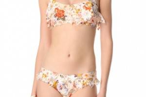 Zimmermann Locket Perforated Bikini