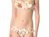 Zimmermann Locket Perforated Bikini