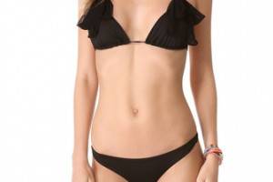 Zimmermann Noir Triangle Bow Bikini