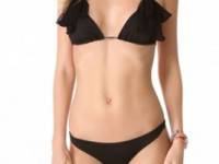 Zimmermann Noir Triangle Bow Bikini