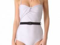 Zimmermann Vapor Drape One Piece Swimsuit