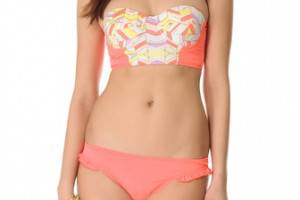 Zinke Strapless Chevron Bikini Top