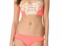 Zinke Strapless Chevron Bikini Top