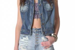 Free People Macrame Cargo Vest