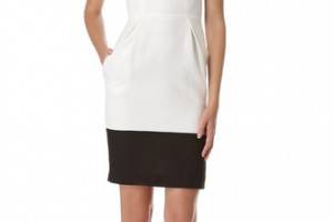 Peter Som Cutout Tuxedo Dress