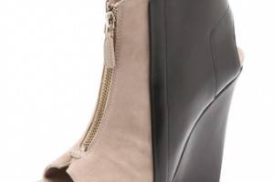 10 Crosby Derek Lam Gen Bicolor Wedge Booties