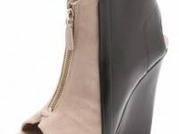 10 Crosby Derek Lam Gen Bicolor Wedge Booties