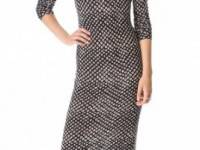 10 Crosby Derek Lam Leopard Print Jersey Dress