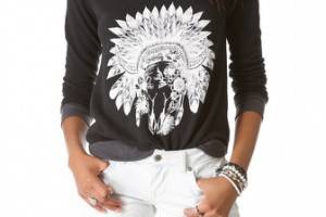 291 Floral Skull Pullover