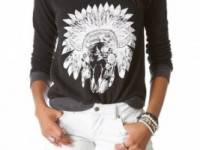 291 Floral Skull Pullover