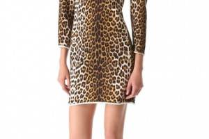 3.1 Phillip Lim Leopard Sweatshirt Dress