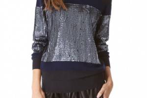 3.1 Phillip Lim Sequin Stripe Pullover