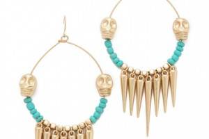 Adia Kibur Bead & Spike Earrings